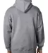 900 Bayside Adult Hooded Full-Zip Blended Fleece DARK ASH back view
