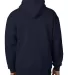 900 Bayside Adult Hooded Full-Zip Blended Fleece NAVY back view