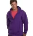 900 Bayside Adult Hooded Full-Zip Blended Fleece PURPLE front view