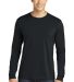 949 Anvil Adult Long-Sleeve Fashion-Fit Tee in Black front view