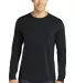 949 Anvil Adult Long-Sleeve Fashion-Fit Tee in Black front view