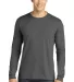949 Anvil Adult Long-Sleeve Fashion-Fit Tee CHARCOAL front view