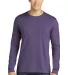 949 Anvil Adult Long-Sleeve Fashion-Fit Tee in Heather purple front view
