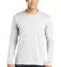 949 Anvil Adult Long-Sleeve Fashion-Fit Tee in White front view