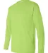 B1715 Bayside Adult Long-Sleeve Blended Tee Safety Green side view