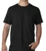 B5000 Bayside Adult Jersey Cotton Tee Black front view