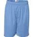 7207 Badger Adult Mesh/Tricot 7-Inch Shorts Columbia Blue front view