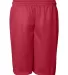 7207 Badger Adult Mesh/Tricot 7-Inch Shorts Red back view
