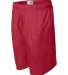 7207 Badger Adult Mesh/Tricot 7-Inch Shorts Red side view