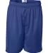 7207 Badger Adult Mesh/Tricot 7-Inch Shorts Royal front view