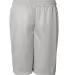 7207 Badger Adult Mesh/Tricot 7-Inch Shorts Silver back view