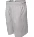 7207 Badger Adult Mesh/Tricot 7-Inch Shorts Silver side view