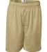 7207 Badger Adult Mesh/Tricot 7-Inch Shorts Vegas Gold front view