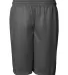 7207 Badger Adult Mesh/Tricot 7-Inch Shorts Graphite back view