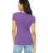 BELLA 8413 Womens Tri-blend T-shirt in Purple triblend back view