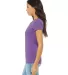 BELLA 8413 Womens Tri-blend T-shirt in Purple triblend side view