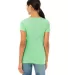 BELLA 8413 Womens Tri-blend T-shirt in Mint triblend back view