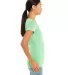 BELLA 8413 Womens Tri-blend T-shirt in Mint triblend side view
