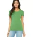 BELLA 8413 Womens Tri-blend T-shirt in Green triblend front view