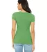 BELLA 8413 Womens Tri-blend T-shirt in Green triblend back view