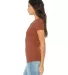 BELLA 8413 Womens Tri-blend T-shirt in Clay triblend side view