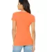 BELLA 8413 Womens Tri-blend T-shirt in Orange triblend back view
