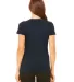 BELLA 8413 Womens Tri-blend T-shirt in Solid nvy trblnd back view