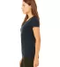 BELLA 8413 Womens Tri-blend T-shirt in Solid nvy trblnd side view