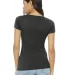BELLA 8413 Womens Tri-blend T-shirt in Char blk triblnd back view