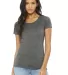 BELLA 8413 Womens Tri-blend T-shirt in Grey triblend front view