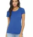BELLA 8413 Womens Tri-blend T-shirt TR ROYAL TRIBLND front view