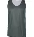 8529 Badger Adult Mesh Reversible Tank Forest/ White front view