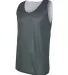 8529 Badger Adult Mesh Reversible Tank Forest/ White side view