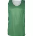 8529 Badger Adult Mesh Reversible Tank Kelly/ White front view