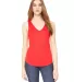 BELLA 8805 Womens Flowy Tank Top in Red front view