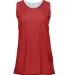 8978 Badger Ladies' Reversible Tank Red/ White front view