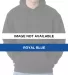 B960 Bayside Cotton Poly Hoodie S - 6XL  Royal Blue front view