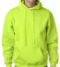 B960 Bayside Cotton Poly Hoodie S - 6XL  in Lime green front view