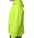 B960 Bayside Cotton Poly Hoodie S - 6XL  in Lime green side view