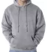 B960 Bayside Cotton Poly Hoodie S - 6XL  in Dark ash front view