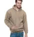 B960 Bayside Cotton Poly Hoodie S - 6XL  in Sand front view