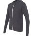 BELLA+CANVAS 3939 Unisex Tri-blend Lightweight Hoo in Solid dark grey triblend