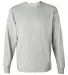 5400 Gildan Adult Heavy Cotton Long-Sleeve T-Shirt ASH GREY front view