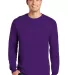 5400 Gildan Adult Heavy Cotton Long-Sleeve T-Shirt in Purple front view