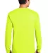 5400 Gildan Adult Heavy Cotton Long-Sleeve T-Shirt in Safety green back view