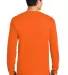 5400 Gildan Adult Heavy Cotton Long-Sleeve T-Shirt in S orange back view