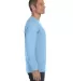 5400 Gildan Adult Heavy Cotton Long-Sleeve T-Shirt in Light blue side view