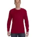 5400 Gildan Adult Heavy Cotton Long-Sleeve T-Shirt in Cardinal red front view