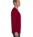 5400 Gildan Adult Heavy Cotton Long-Sleeve T-Shirt in Cardinal red side view