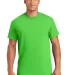 8000 Gildan Adult DryBlend T-Shirt in Electric green front view